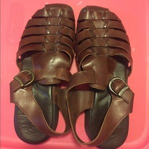 SOLD Croft & barrow sandals flats brown 7 1/2
